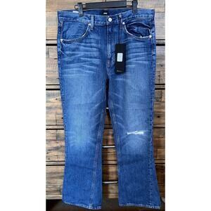 EDWIN Avery Pretender Medium Wash Women's Flared Denim Jeans Sz 31 NWT